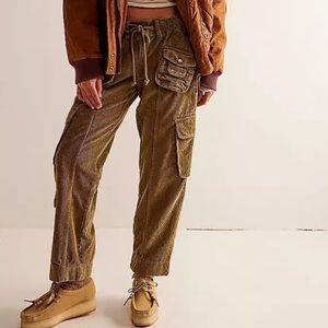 Free People Tahiti Cord Cargo Pants